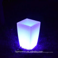 Europe style LED plastic flower pot outdoor light up mood Led light plant vase